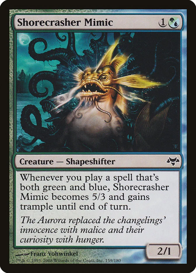 2008 Eventide Shorecrasher Mimic common #159 unlisted card image