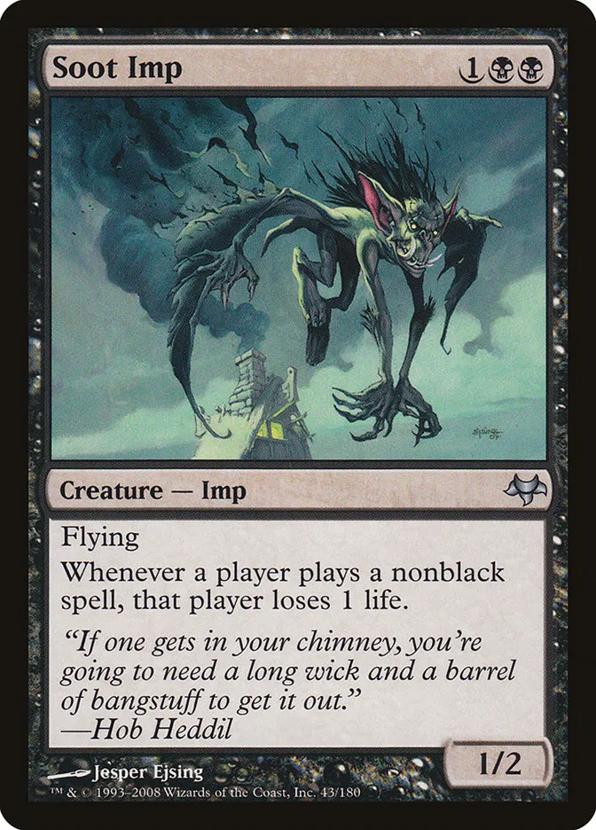 2008 Eventide Soot Imp uncommon #43 unlisted card image