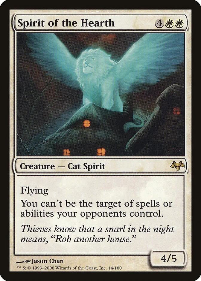 2008 Eventide Spirit of the Hearth rare #14 unlisted card image