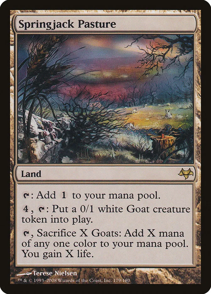 2008 Eventide Springjack Pasture rare #179 unlisted card image