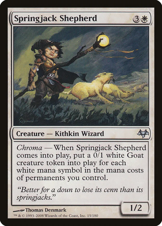 2008 Eventide Springjack Shepherd uncommon #15 unlisted card image