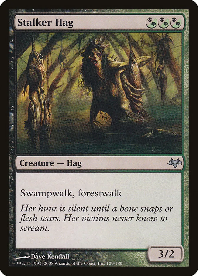 2008 Eventide Stalker Hag uncommon #129 unlisted card image