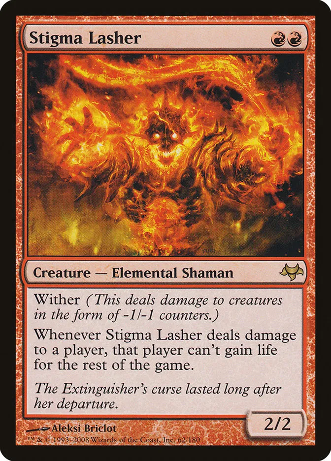 2008 Eventide Stigma Lasher rare #62 unlisted card image