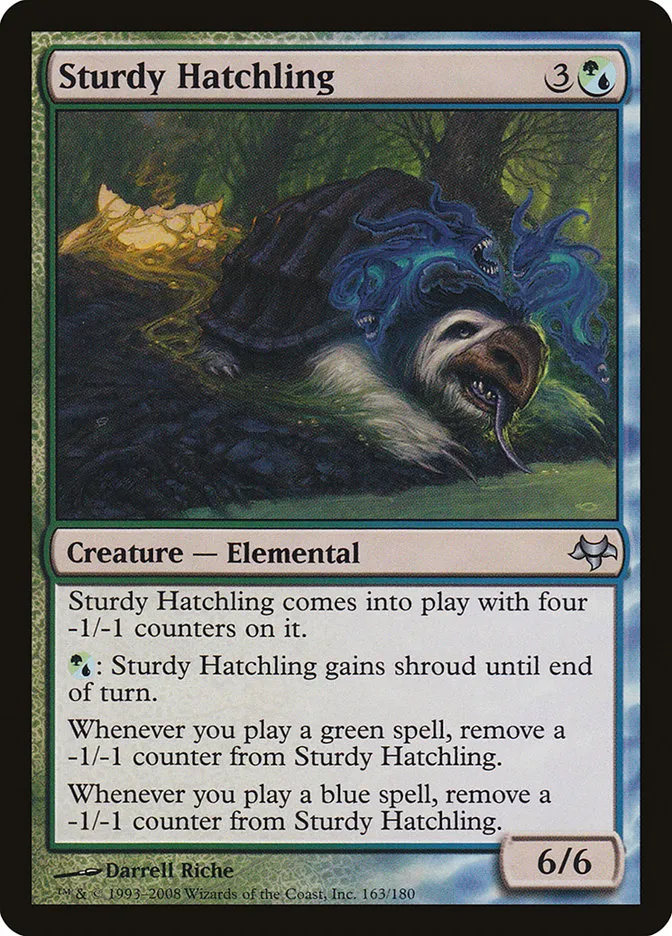 2008 Eventide Sturdy Hatchling uncommon #163 unlisted card image
