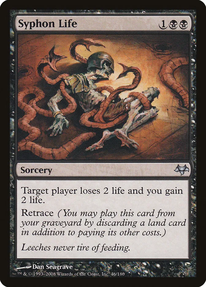 2008 Eventide Syphon Life uncommon #46 unlisted card image