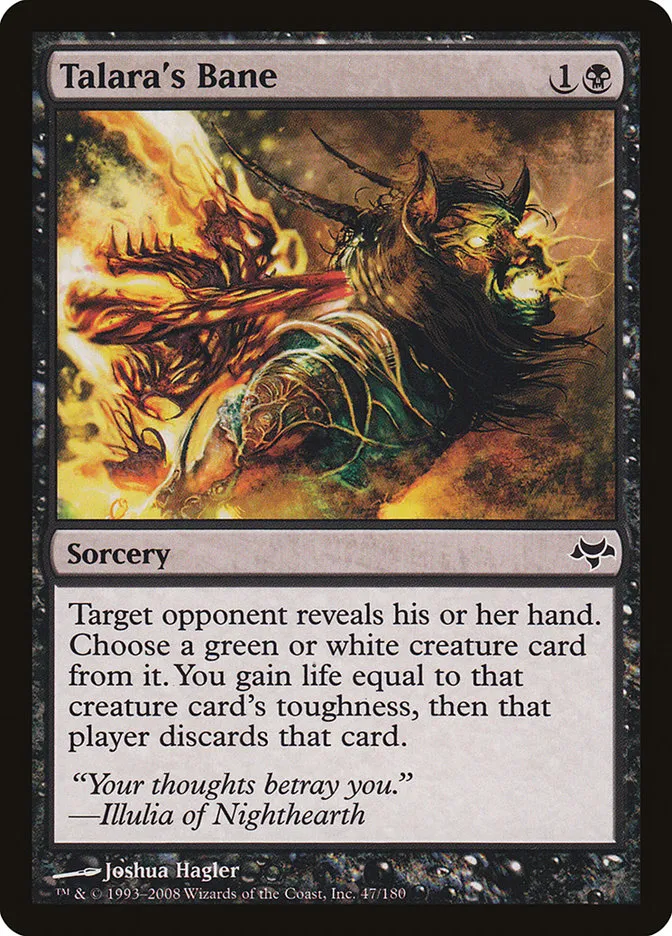 2008 Eventide Talara's Bane common #47 unlisted card image