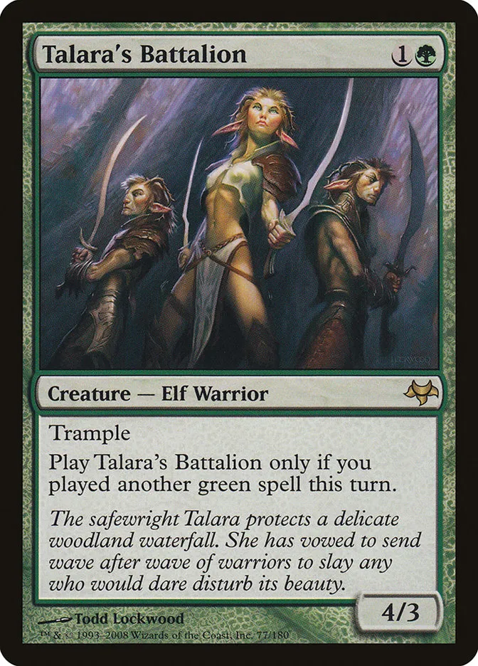 2008 Eventide Talara's Battalion rare #77 unlisted card image
