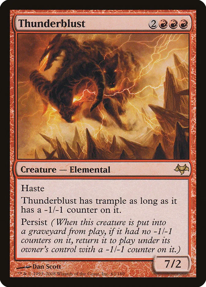 2008 Eventide Thunderblust rare #63 unlisted card image