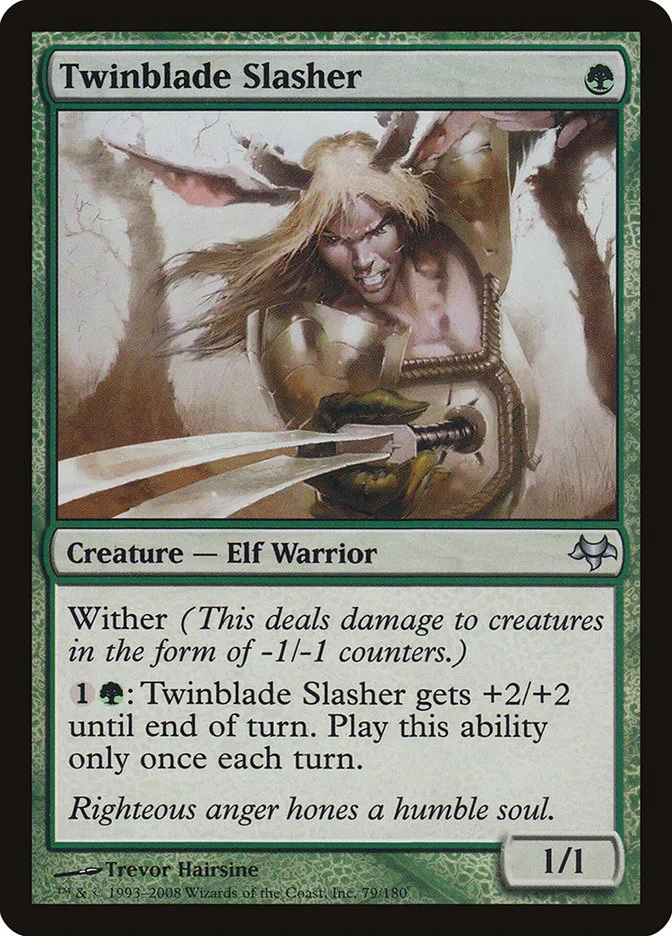 2008 Eventide Twinblade Slasher uncommon #79 unlisted card image