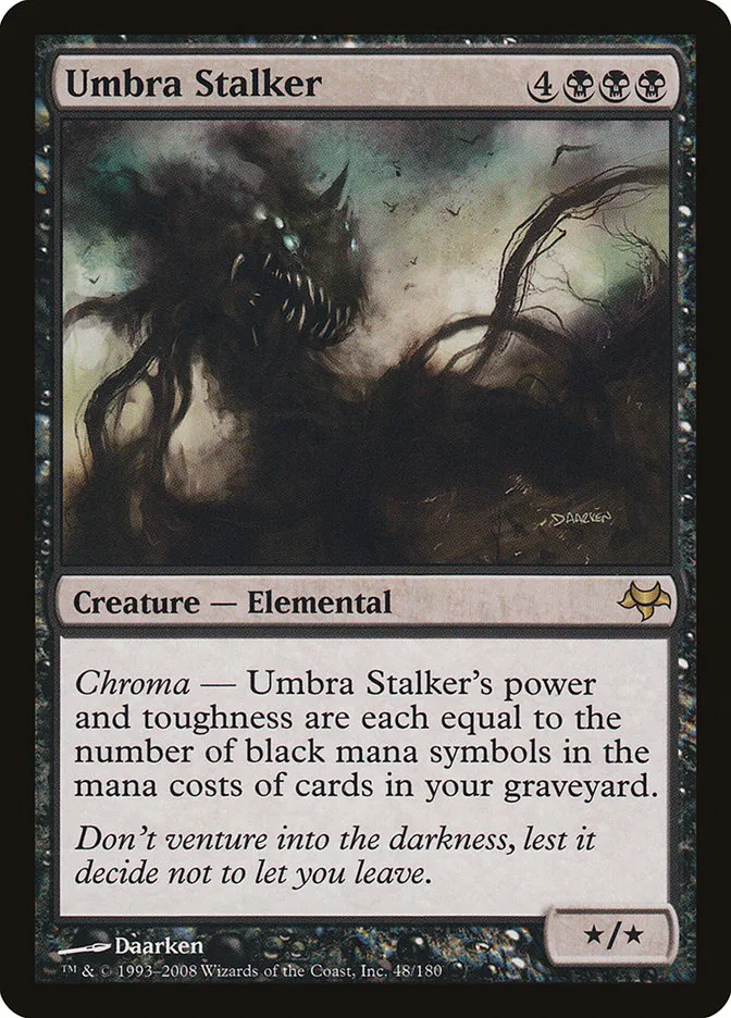 2008 Eventide Umbra Stalker rare #48 unlisted card image