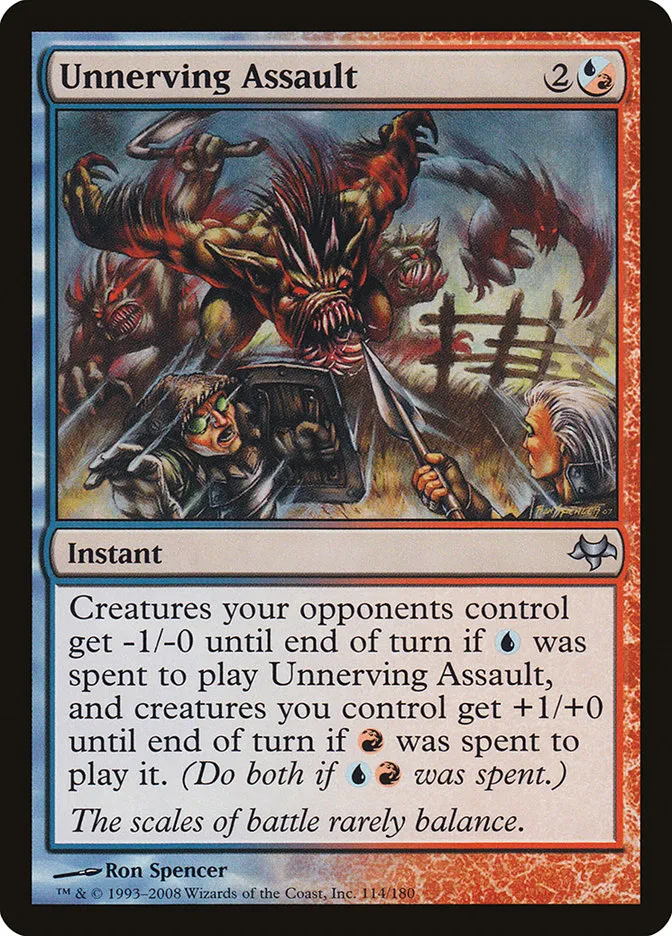 2008 Eventide Unnerving Assault uncommon #114 unlisted card image