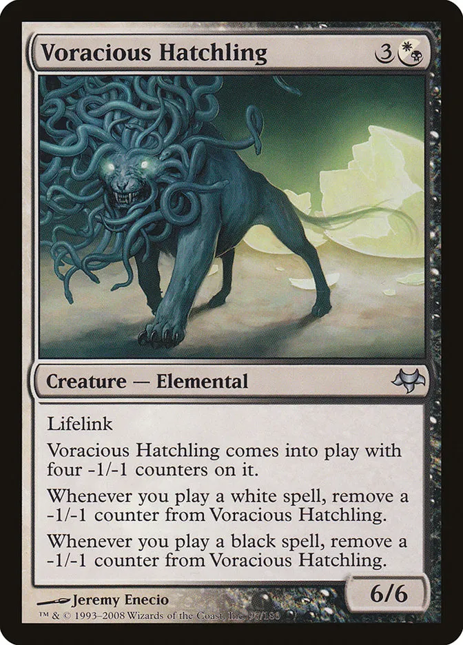 2008 Eventide Voracious Hatchling uncommon #97 unlisted card image