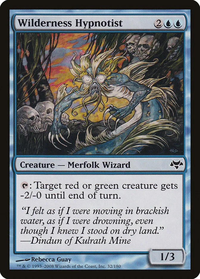 2008 Eventide Wilderness Hypnotist common #32 unlisted card image