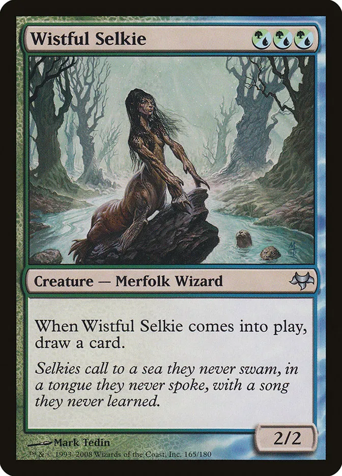 2008 Eventide Wistful Selkie uncommon #165 unlisted card image