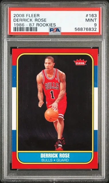 2008 Fleer Derrick Rose 1986-87 Rookies #163 card image