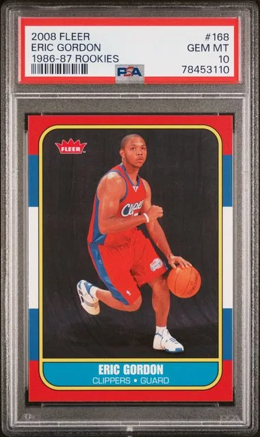 2008 Fleer Eric Gordon 1986-87 Rookies #168 card image