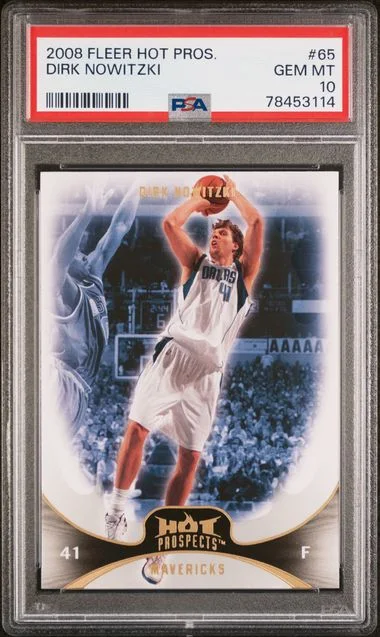 2008 Fleer Hot Prospects Dirk Nowitzki #65 card image