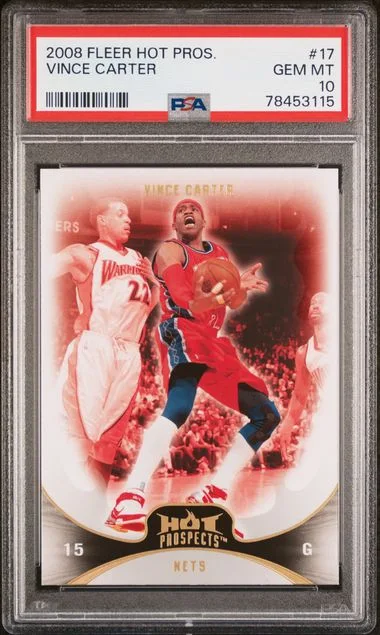 2008 Fleer Hot Prospects Vince Carter #17 card image