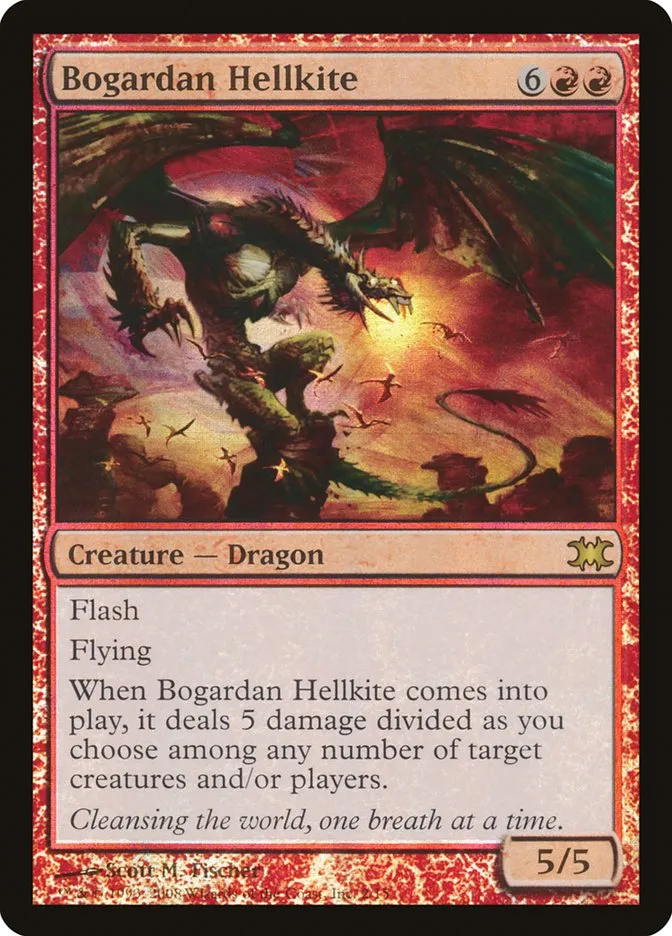 2008 From the Vault: Dragons Bogardan Hellkite rare #2 unlisted card image