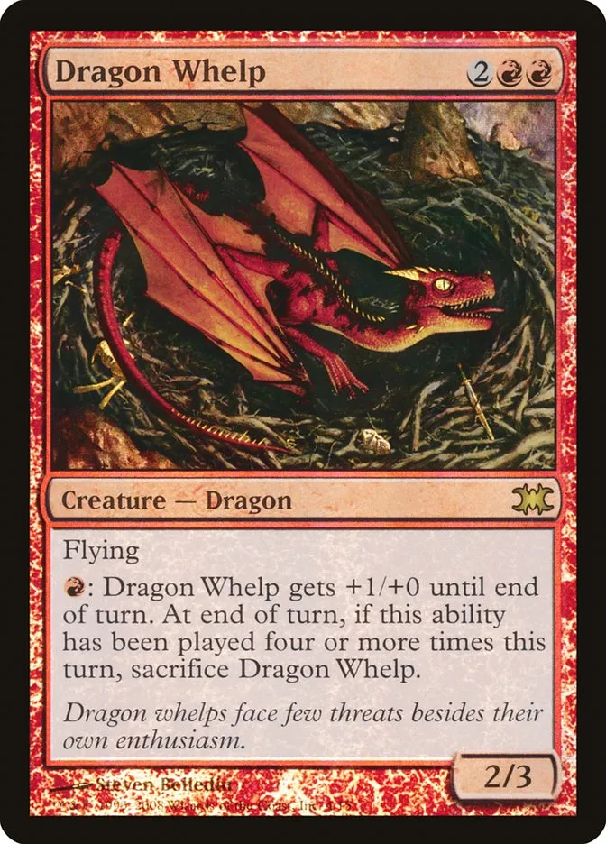 2008 From the Vault: Dragons Dragon Whelp rare #4 unlisted card image