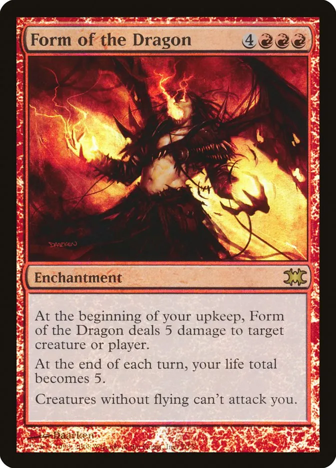 2008 From the Vault: Dragons Form of the Dragon rare #7 unlisted card image
