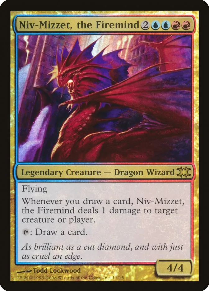 2008 From the Vault: Dragons Niv-Mizzet, the Firemind rare #11 unlisted card image