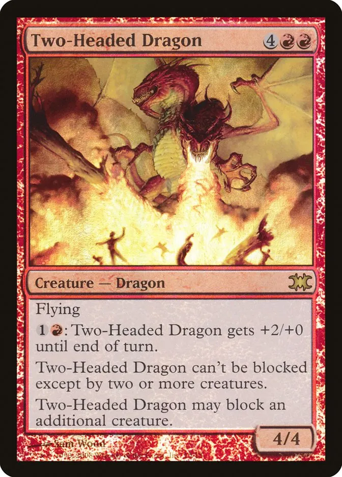 2008 From the Vault: Dragons Two-Headed Dragon rare #15 unlisted card image