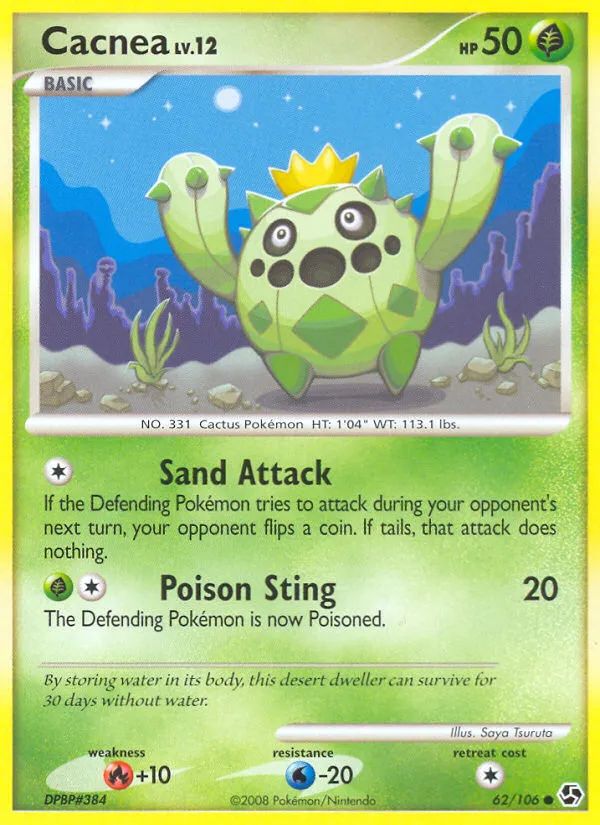 2008 Great Encounters Cacnea Common #062/106 Common card image