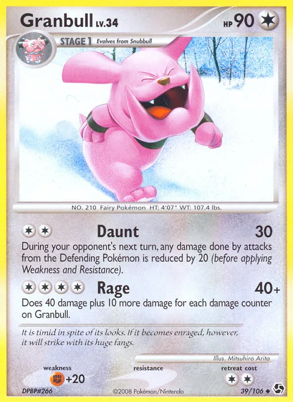 2008 Great Encounters Granbull #039/106 Uncommon card image