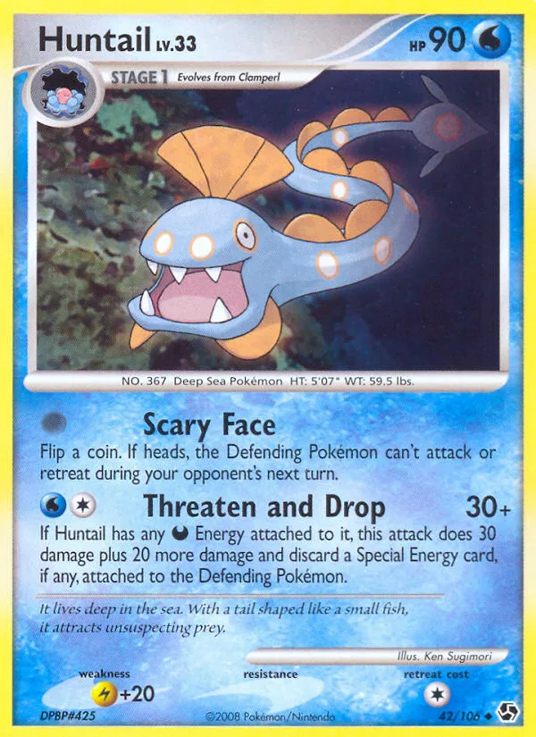 2008 Great Encounters Huntail #042/106 Uncommon card image