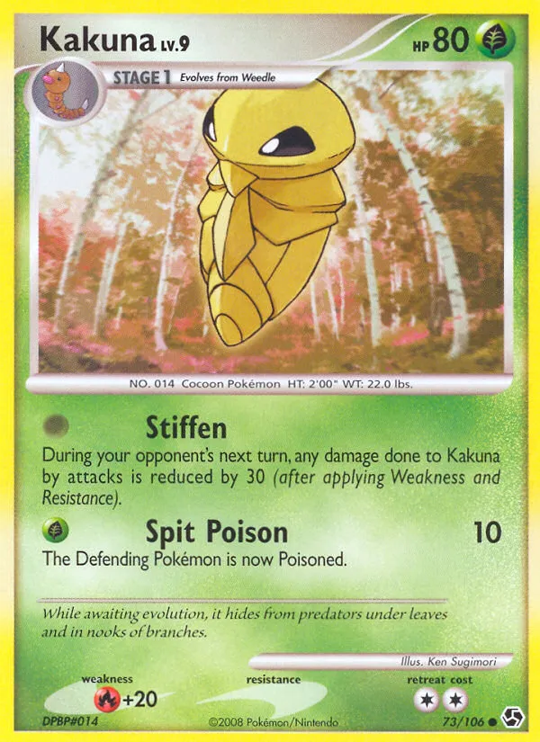 2008 Great Encounters Kakuna Common #073/106 Common card image