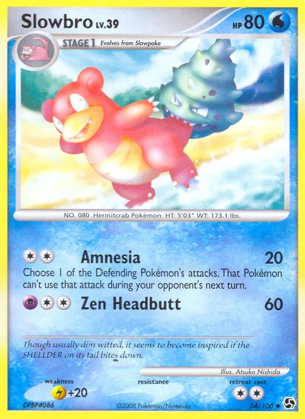 2008 Great Encounters Slowbro #054/106 Uncommon card image