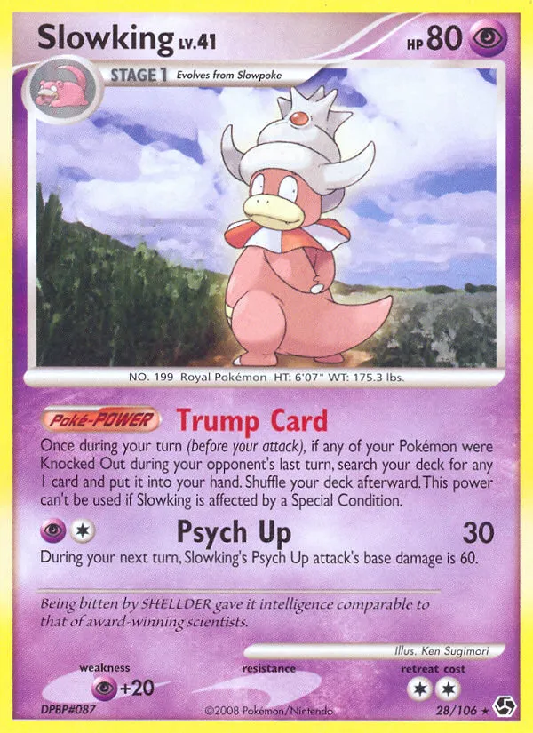 2008 Great Encounters Slowking #028/106 Rare card image