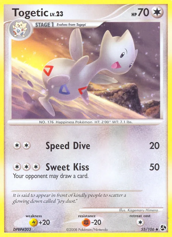 2008 Great Encounters Togetic #055/106 Uncommon card image