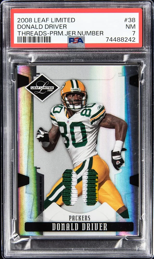 2008 Leaf Limited Donald Driver Threads - Prime Jersey Number #38 card image