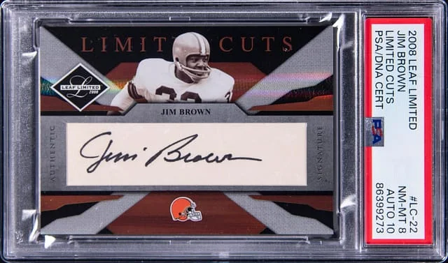 2008 Leaf Limited Jim Brown Cuts #LC-22 card image