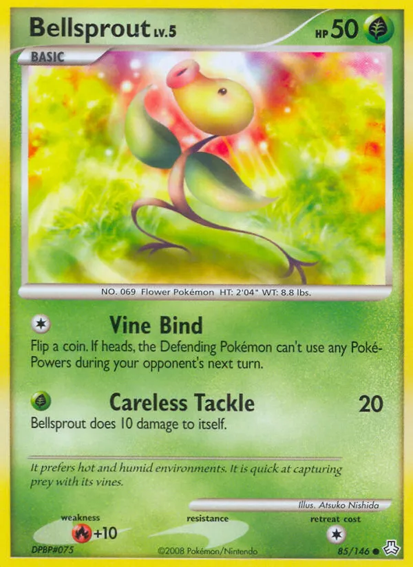 2008 Legends Awakened Bellsprout #085/146 Common card image
