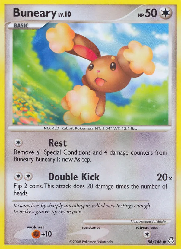 2008 Legends Awakened Buneary #086/146 Common card image