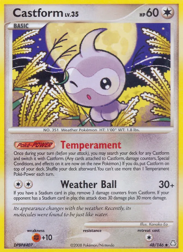 2008 Legends Awakened Castform #048/146 Uncommon card image