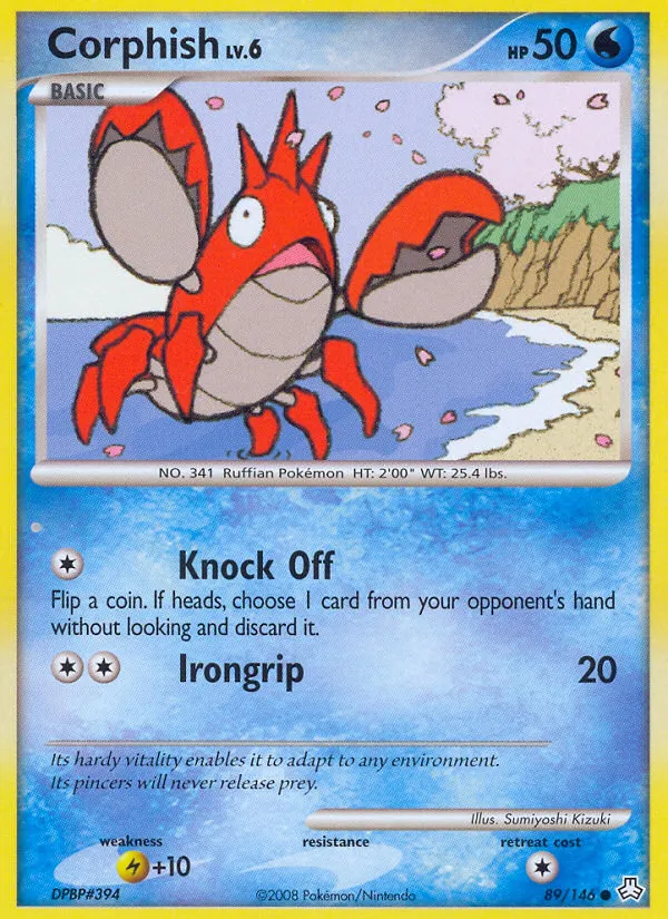 2008 Legends Awakened Corphish #089/146 Common card image