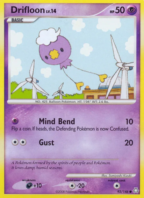 2008 Legends Awakened Drifloon #092/146 Common card image