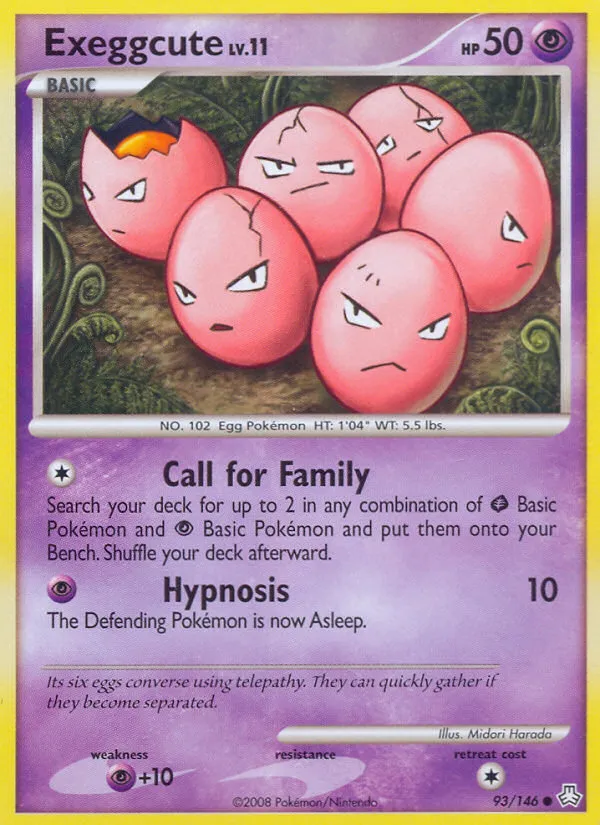 2008 Legends Awakened Exeggcute #093/146 Common card image
