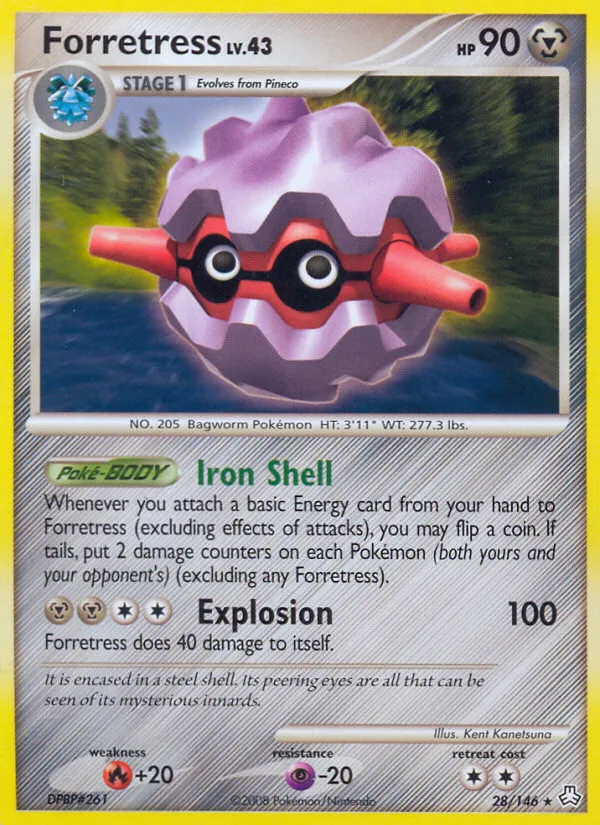 2008 Legends Awakened Forretress Rare #028/146 Rare card image