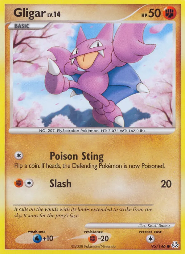 2008 Legends Awakened Gligar #095/146 Common card image