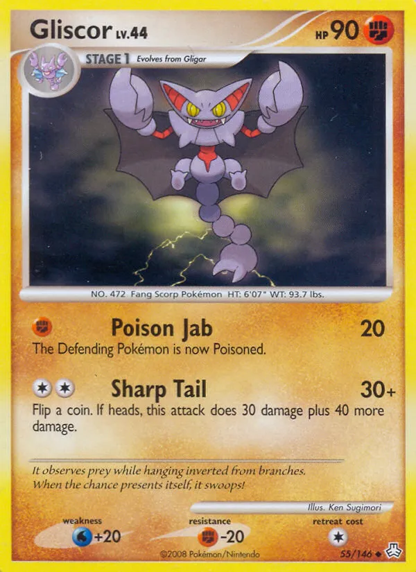 2008 Legends Awakened Gliscor #055/146 Uncommon card image