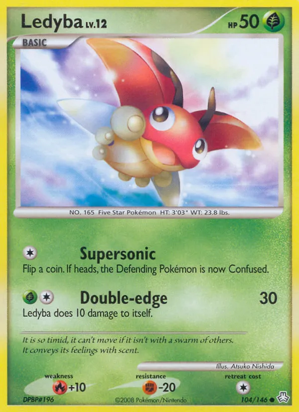 2008 Legends Awakened Ledyba #104/146 Common card image