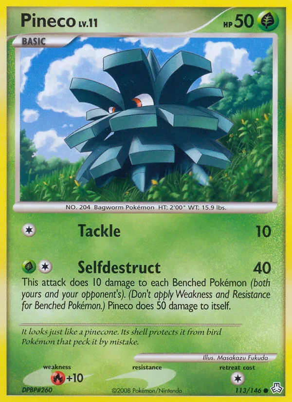 2008 Legends Awakened Pineco #113/146 Common card image