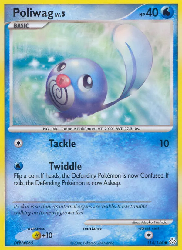 2008 Legends Awakened Poliwag #114/146 Common card image