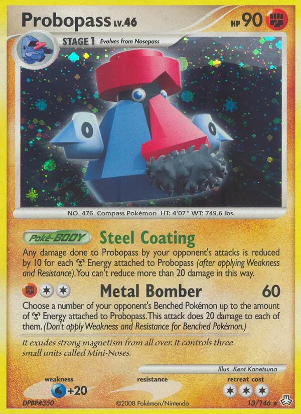 2008 Legends Awakened Probopass Rare Holo #013/146 Rare Holo card image