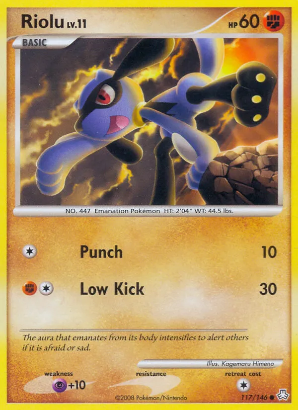 2008 Legends Awakened Riolu #117/146 Common card image